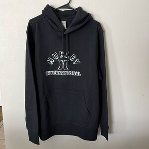 Hurley Men’s Black Fleece Hoodie Streetwear L